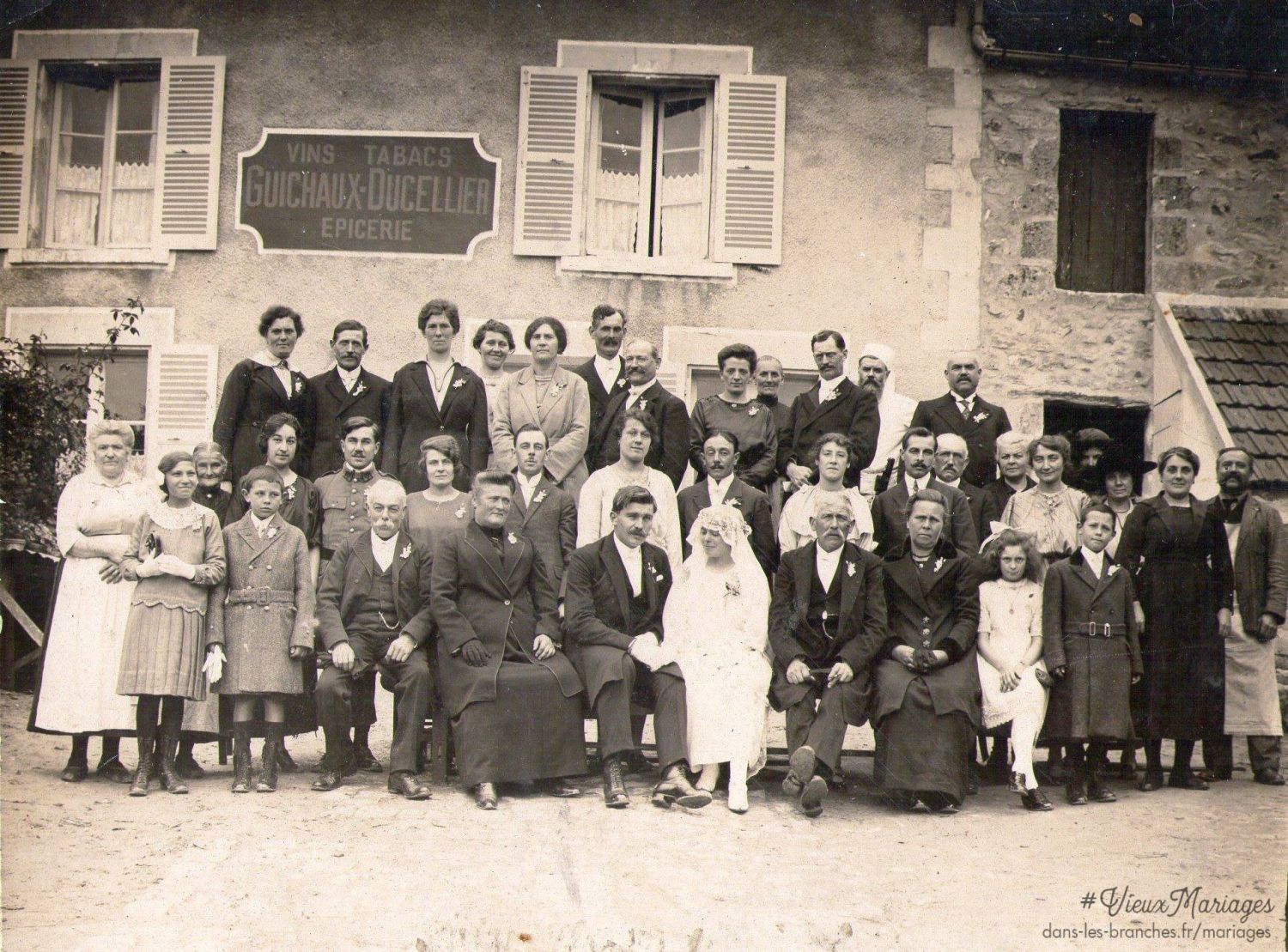 Mariés inconnus 1920 à Ancienville (02)