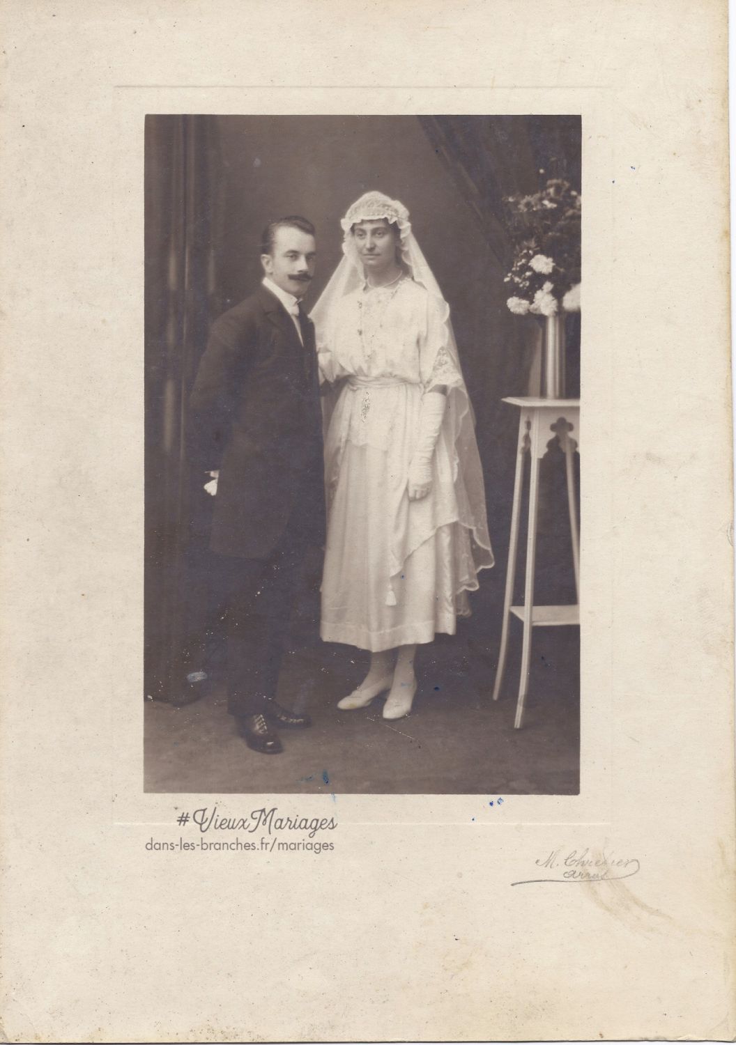 Fernand WARIN et Aurélie CALLAUX 1920 à Arras (62)