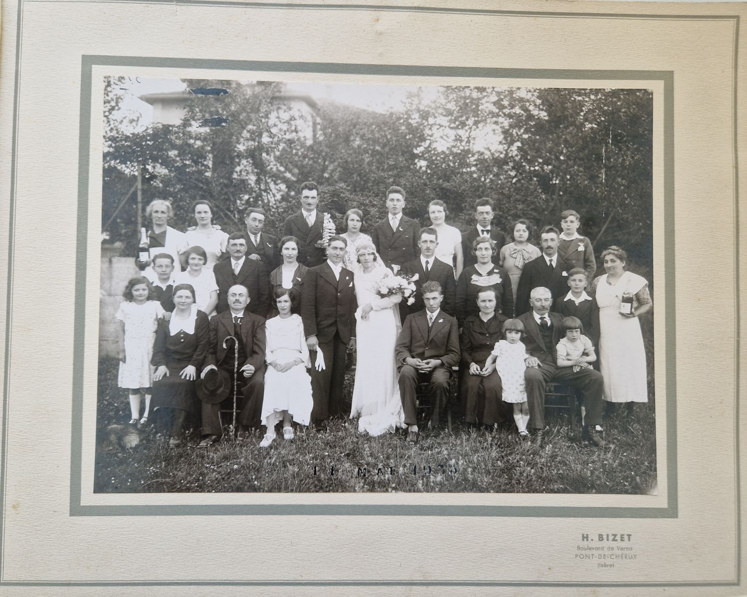 Mariés inconnus 1920 à Pont-de-Chéruy (38)