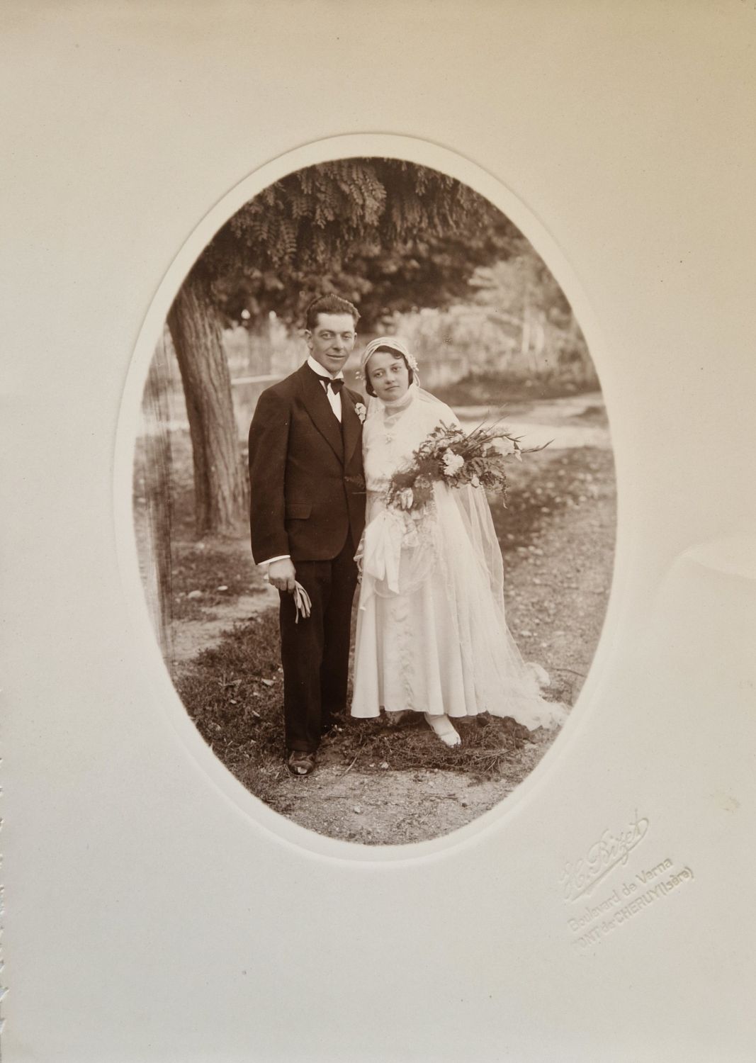 Mariés inconnus 1920 à Pont-de-Chéruy (38)