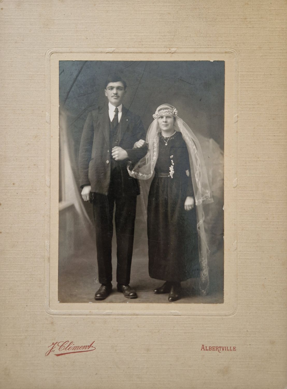 Mariés inconnus 1920 à Albertville (73)
