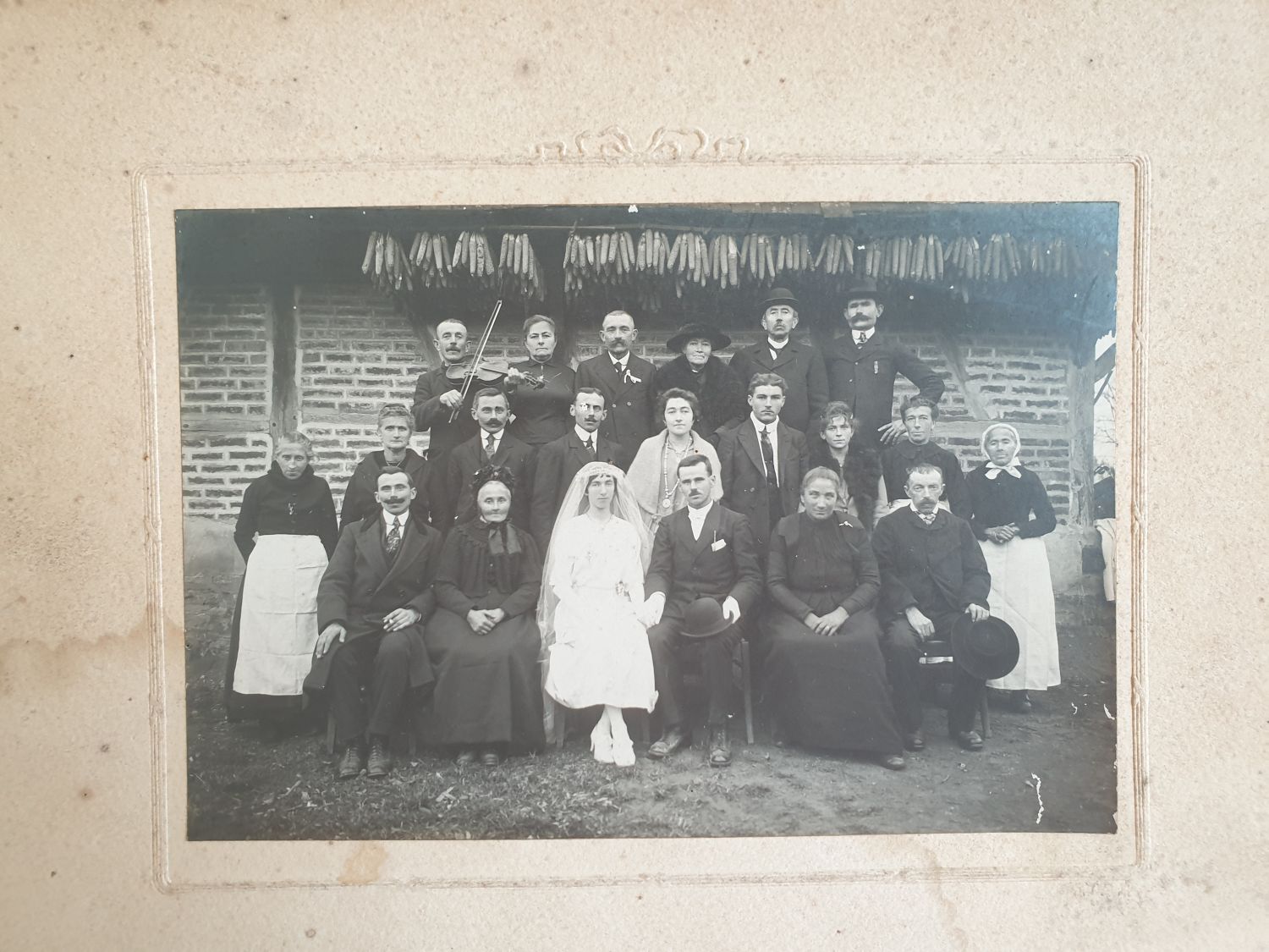 Mariés inconnus 1920 à Mervans (71)