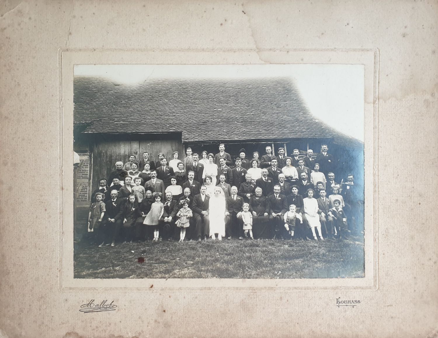Mariés inconnus 1920 à Louhans (71)