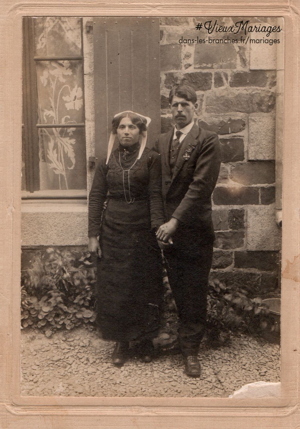 Mariés inconnus 1922 à Lannion (22)