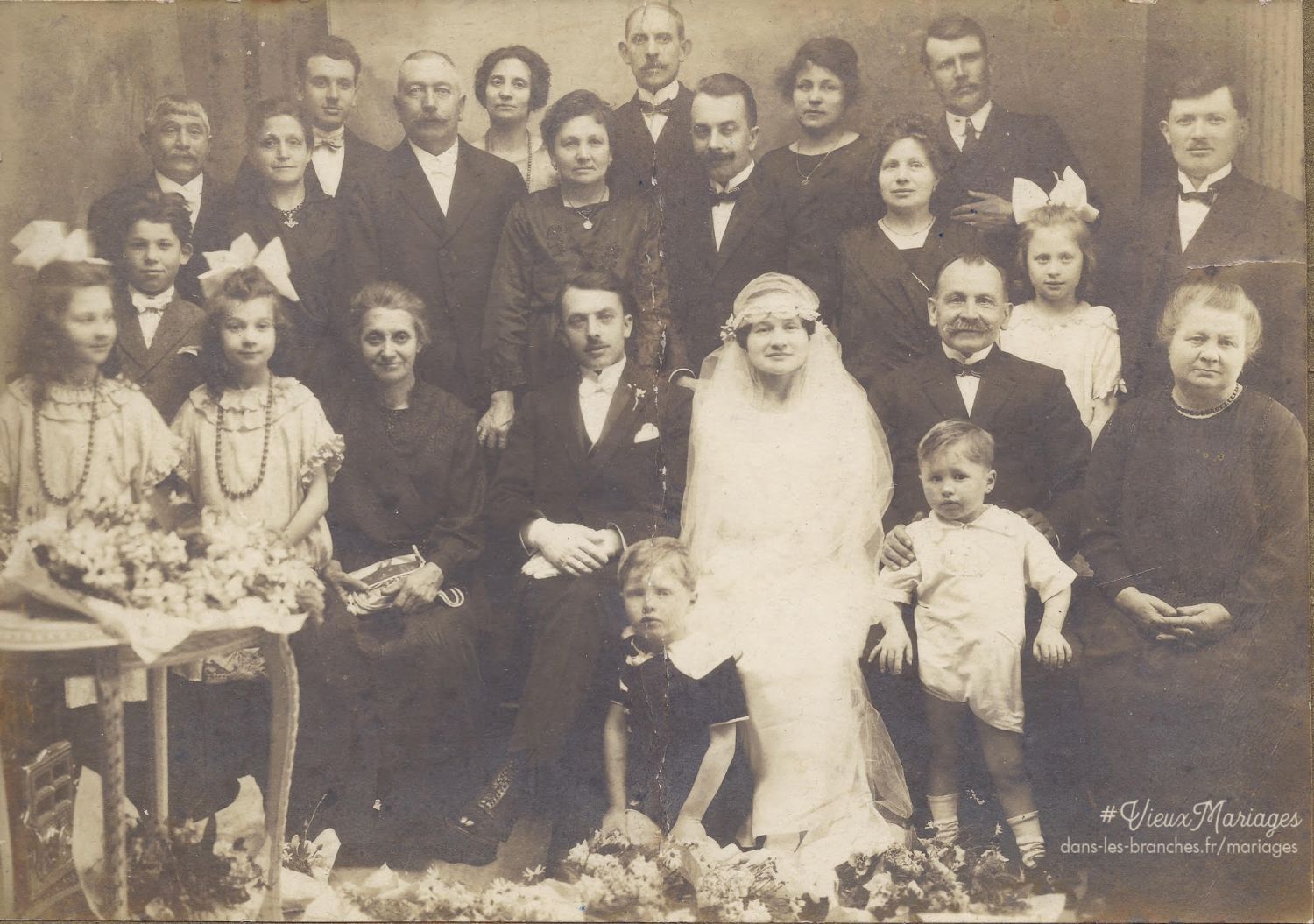 Alfred WARIN et Jeanne SOUPLET 1924 à Hénin-Liétard (62)