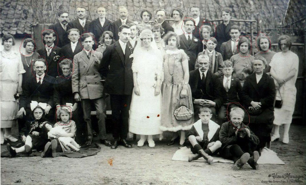 Désiré CARON et Michelle GAUDRÉ 1925 à Contes (62)