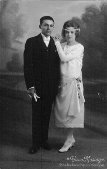 Eugène BOSSIS et Germaine SANTERRE 1925 à Saint-Brévin-les-Pins (44)