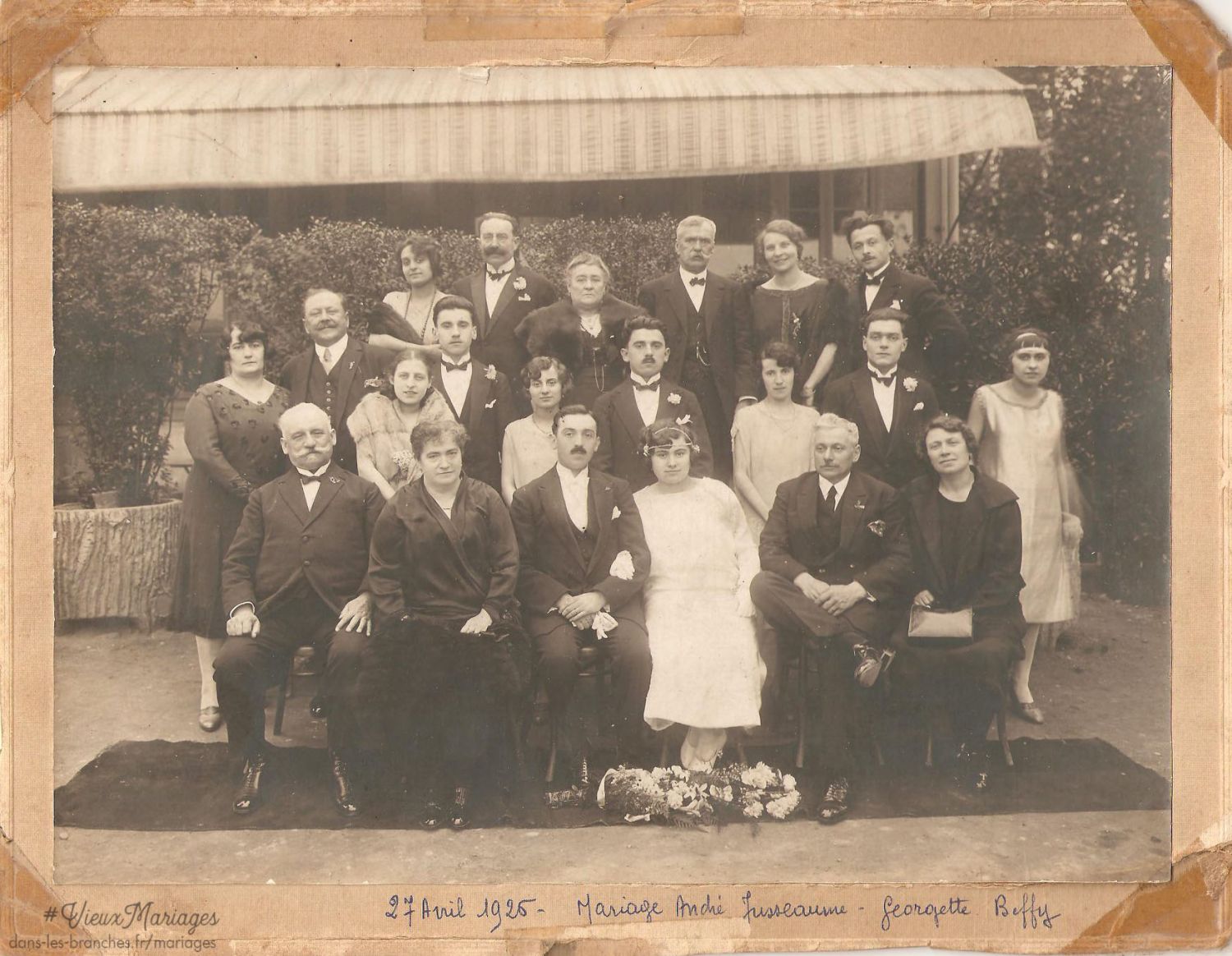 André JUSSEAUME et Georgette BEFFY 1926 à Lyon 4e (69)