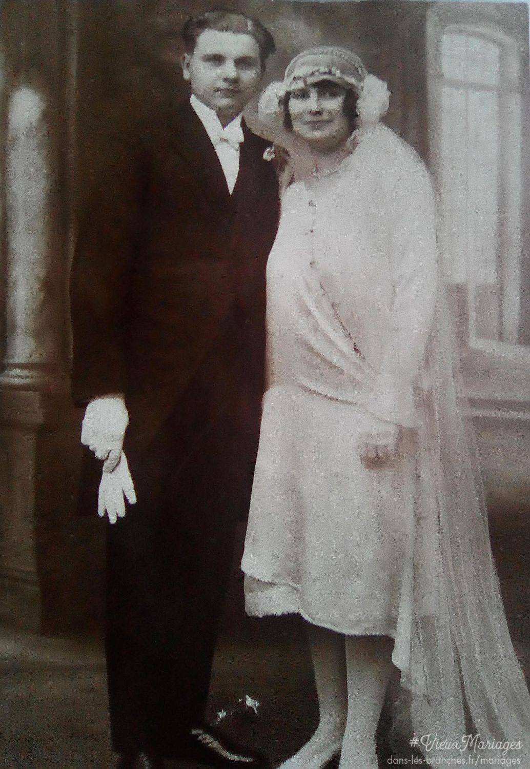 René CARON et Julia VILETTE 1926 à Quiévy (59)