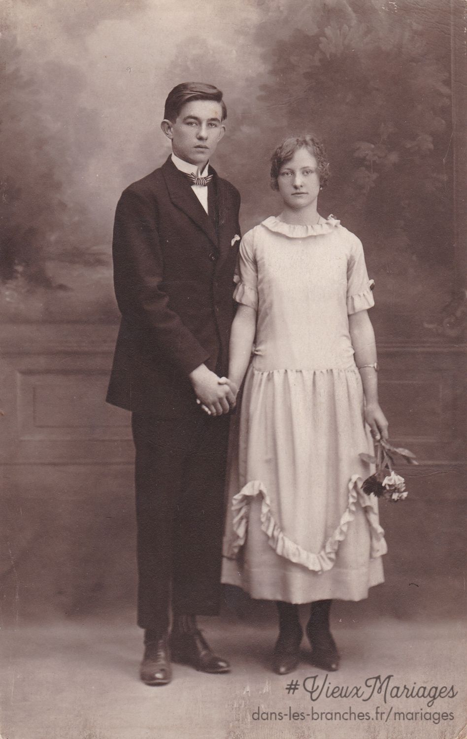 Eugène PLAYEZ et Joséphine FRANÇOIS 1926 à Lens (62)