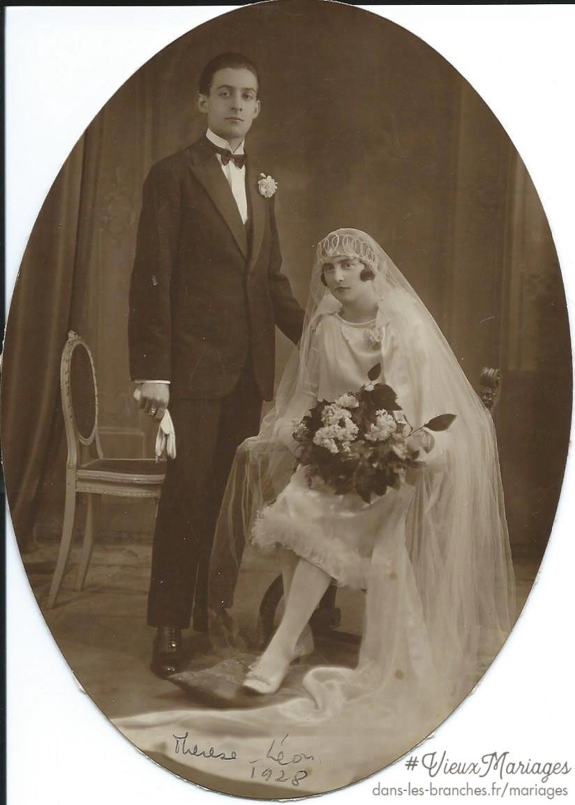 Léon BARAS et Thérèse JOSÉ 1928 à Nanterre (92)