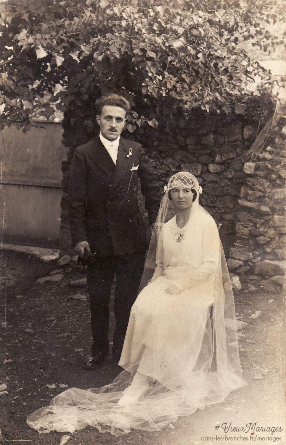Jean BARON et Amélie CUCURON 1930 à Bertren (65)
