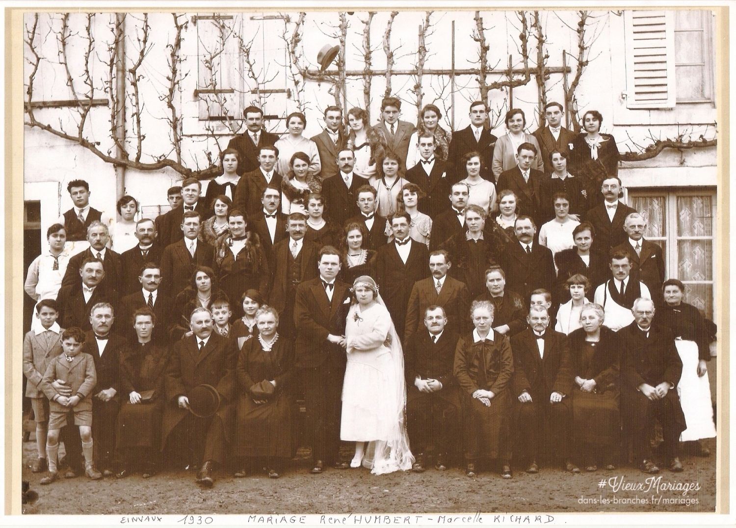 René Louis HUMBERT et Marcelle Thérèse RICHARD 1930 à Einvaux (54)