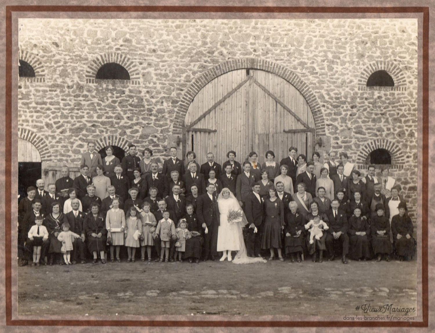 Marcel ADAM et Maria BELLET 1932 à Marcillé-la-Ville (53)
