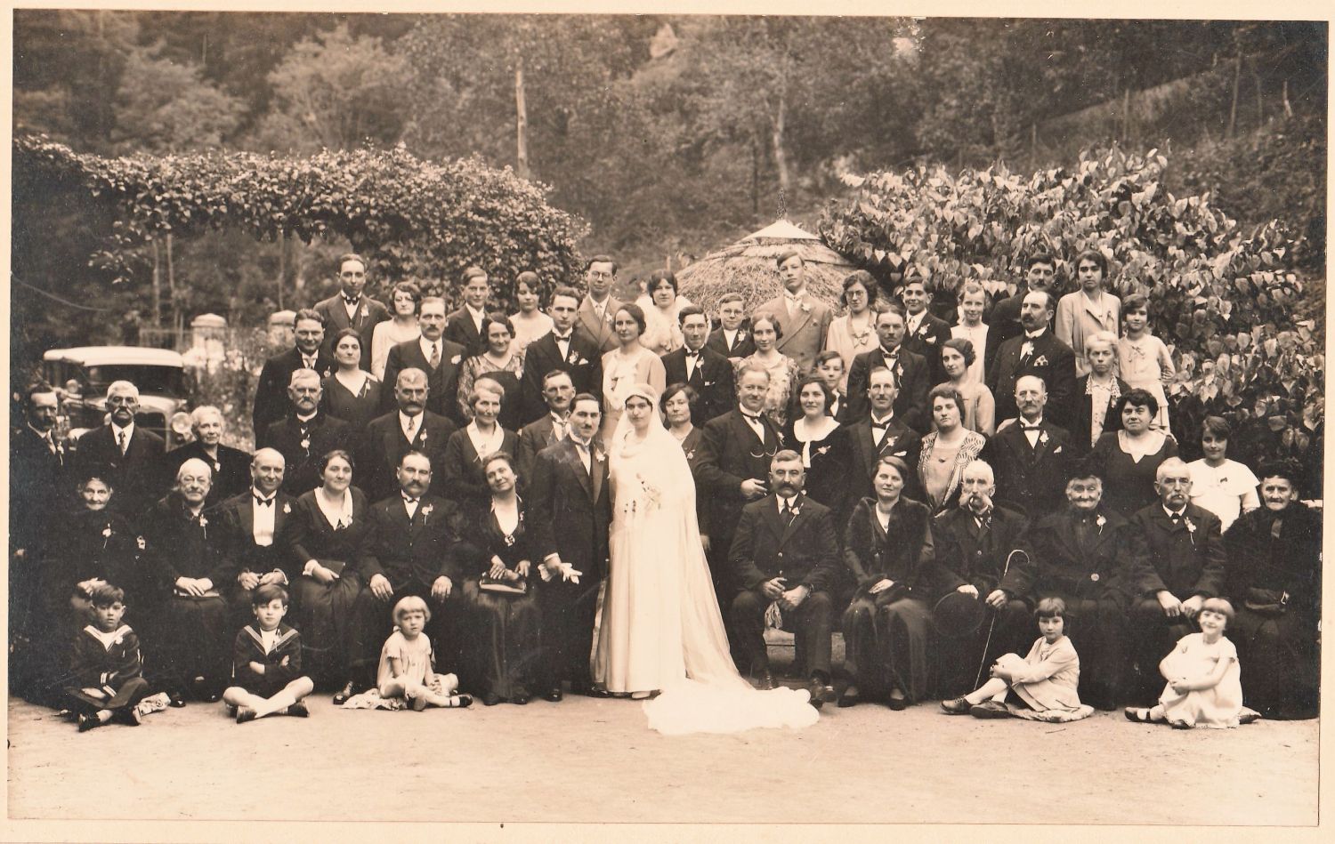 André CARABY et Marie LABOUREAU 1932 à Pontaubert (89)