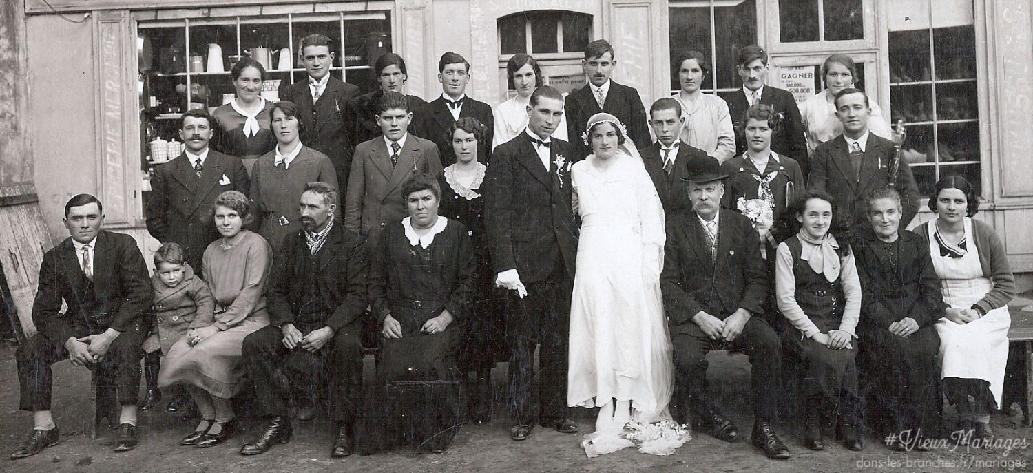 Gaston MINIER et Marguerite HOYAU 1933 à Dollon (72)