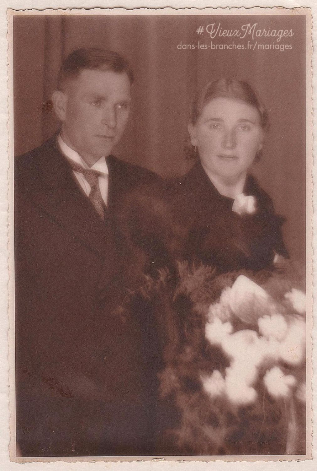 Georges VAN GOETHEM et Sylvia MAES 1935 à Aalst, Oost-Vlaanderen (Belgique)