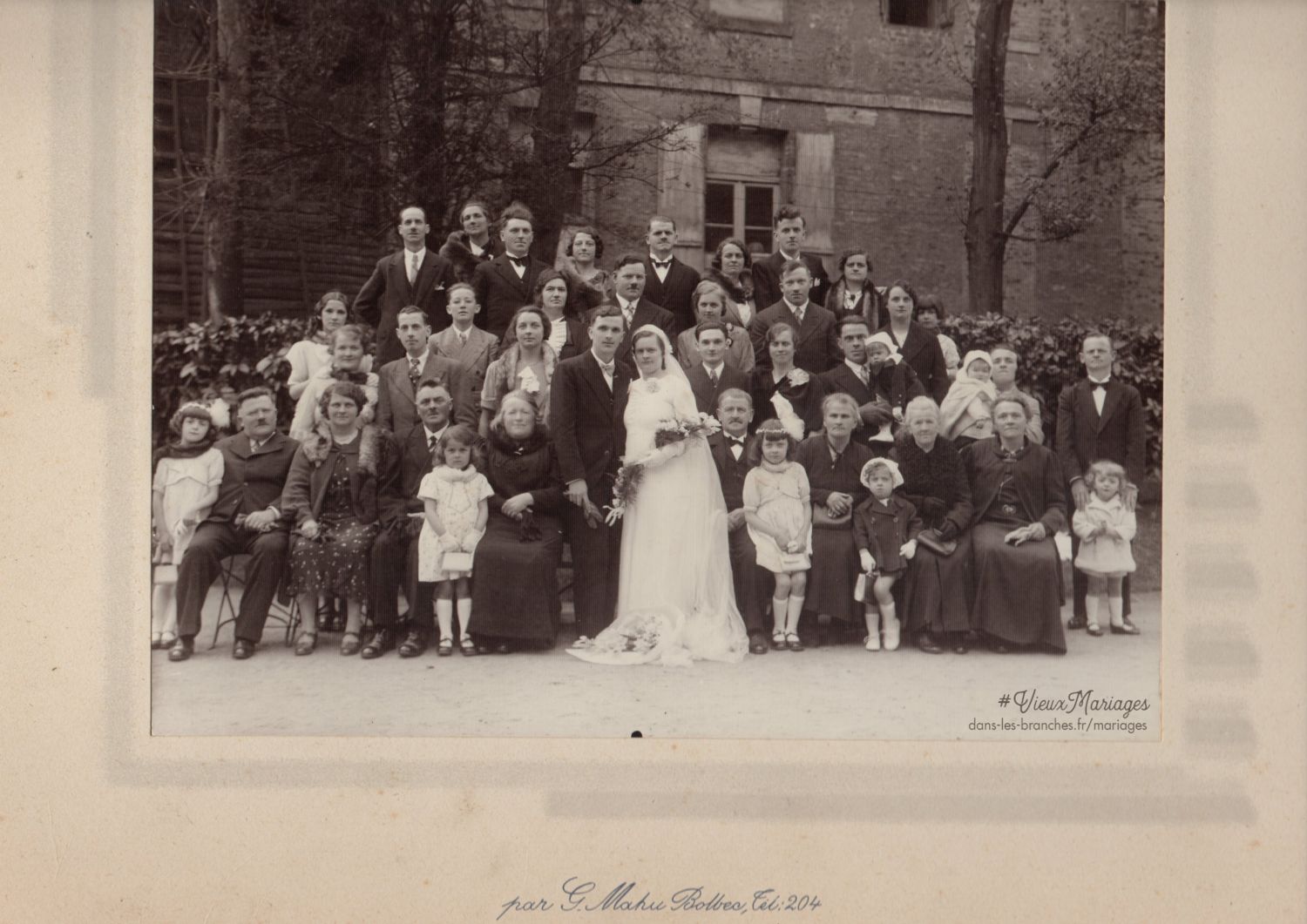 Rémi Auguste DELAMOTTE et Berthe Fernande Elisabeth GALLAIS 1937 à Bolbec (76)