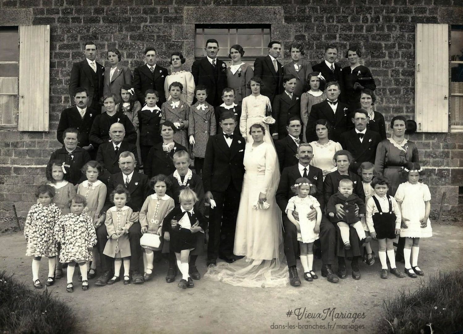 Louis Joseph MANCEAU et Madeleine TOUCHEFEU 1938 à Colombiers-du-Plessis (53)