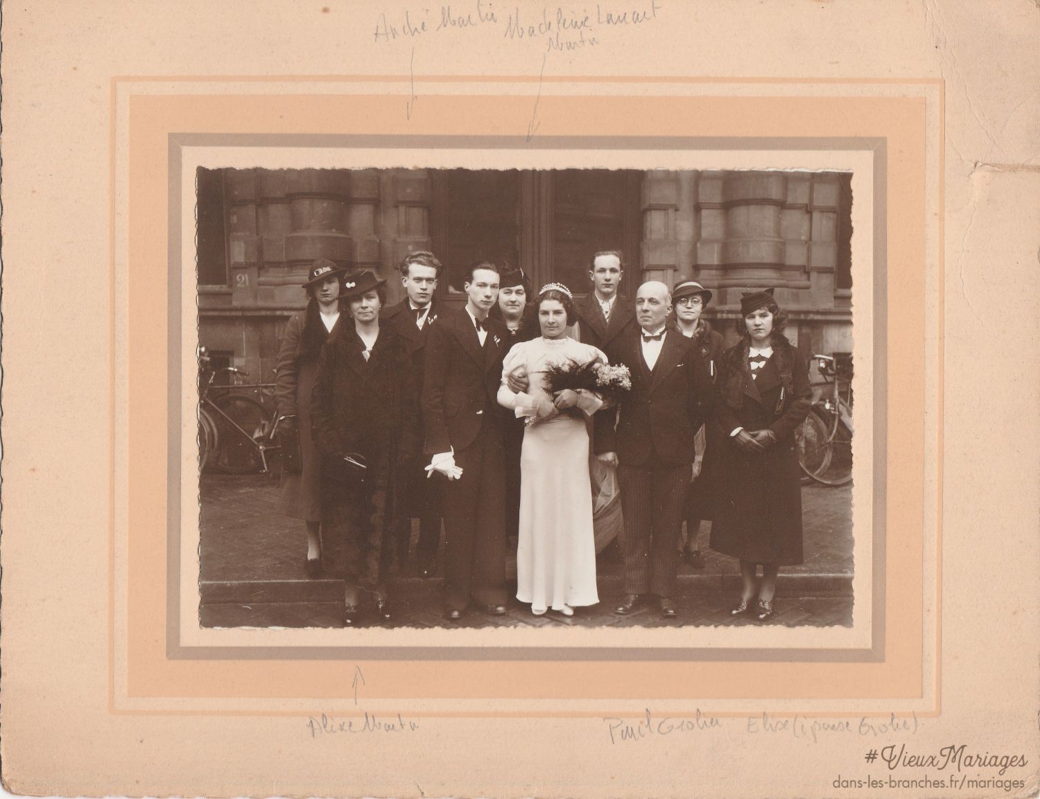 Paul MARTIN et Marie TROCELIER le 01/08/1938 à Reims (51)