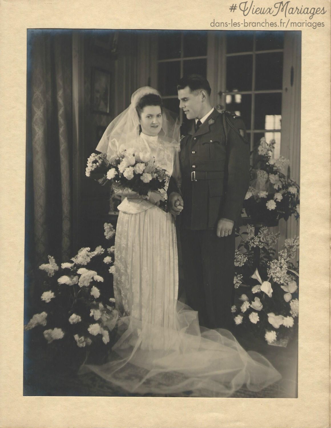 Fernand CREUX et Marie Thérèse BAROT 1948 à Paris 6 (75)