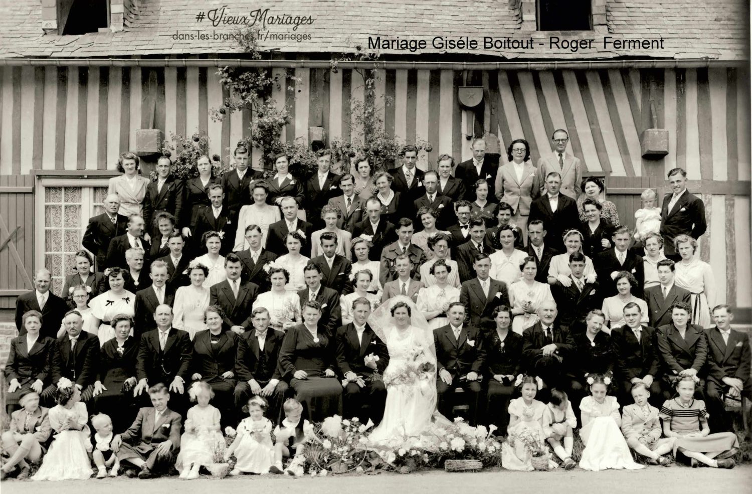 Roger FERMENT et Gisèle BOITOUT 1948 à Berneval-le-Grand (76)