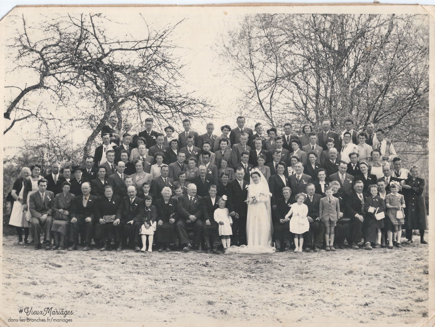 François Armand VIVIER et Louise Eugénie Victorine FOURMOND 1954 à Ceaucé (61)